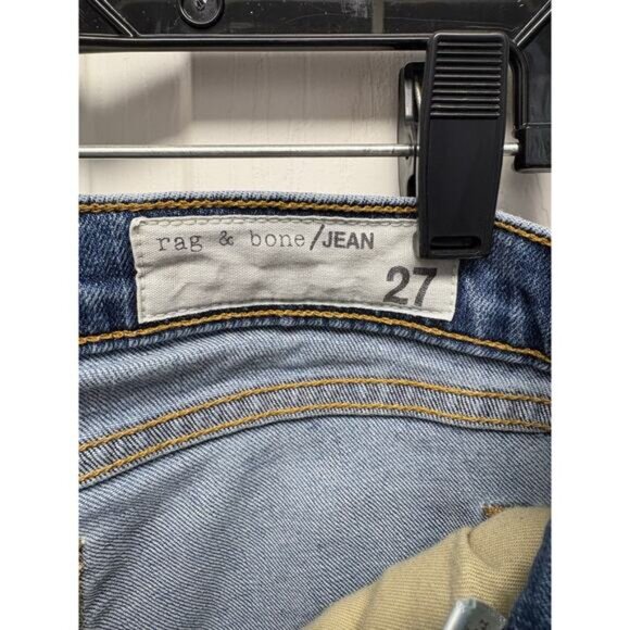 Rag & Bone Jeans, DRE Capri, Medium Wash, Frayed Hem, Skinny, Women's Size 27 - Picture 5 of 9